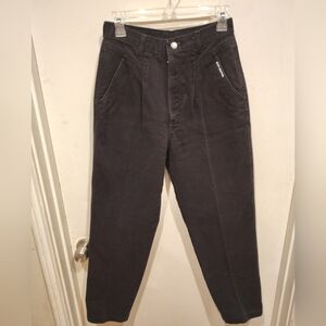 Rocky Mountain Clothing Co. Women's Black High Rise Mom Jeans 7/8 Vintage Denim